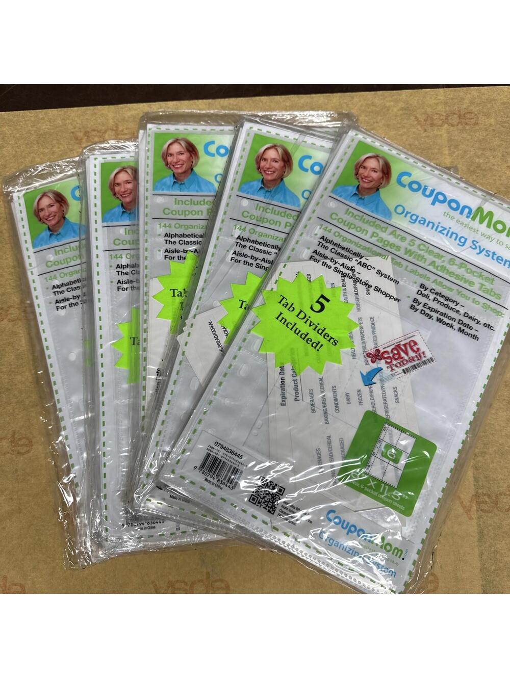 5 Packs Coupon Mom Organizing System Set 5 Tab Dividers Extreme Couponing